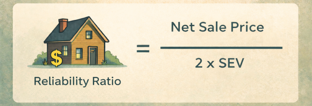 Reliability Ratio Formula Michigan State Equalized Value